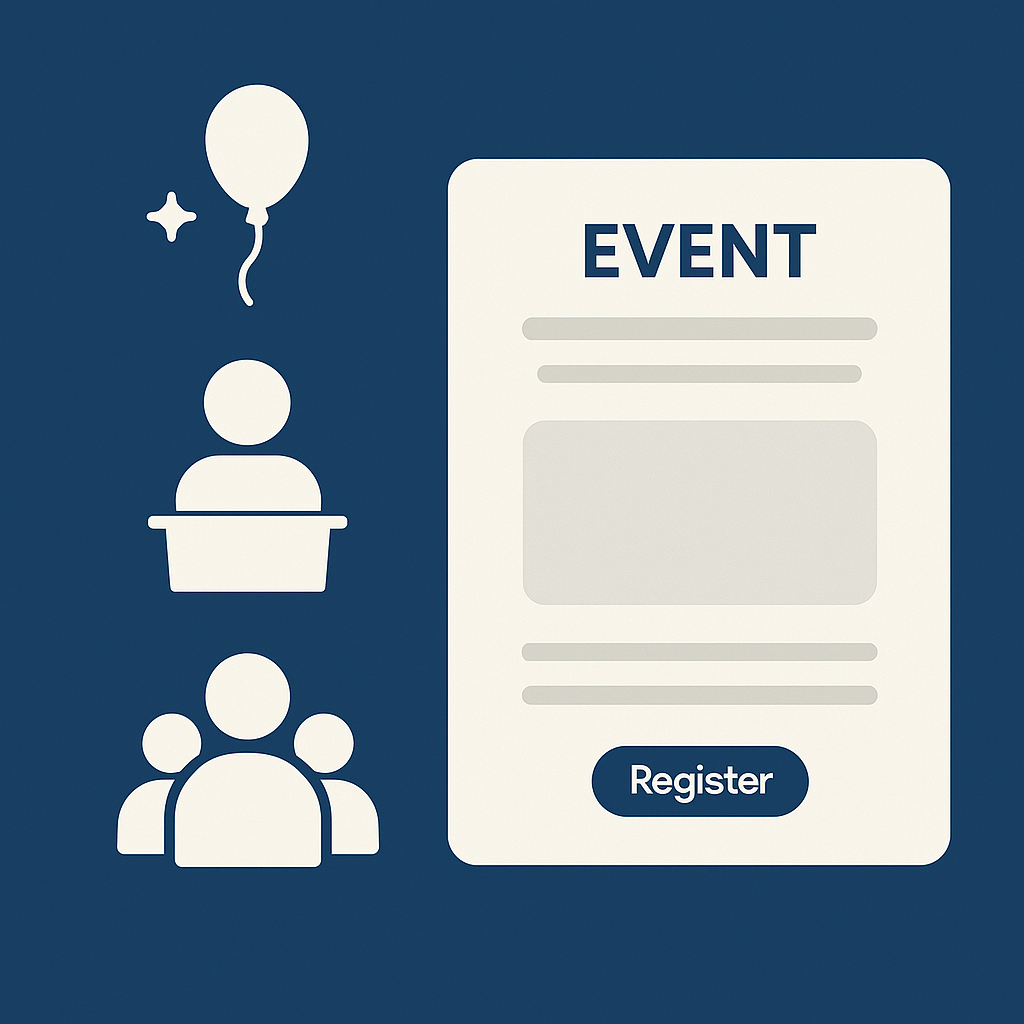 Landings para eventos: el sitio perfecto para fiestas, charlas y cursos