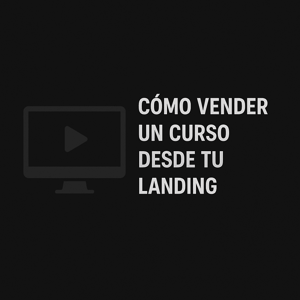 Cómo vender un curso desde tu landing